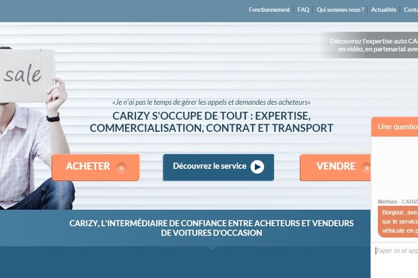 Carizy, nouvelle plateforme de vente et d'achat de VO en ligne